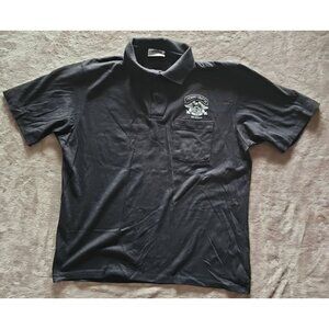 Harley Owners Group Fremont Chapter Polo Biker Shirt XL Black Crystal Springs